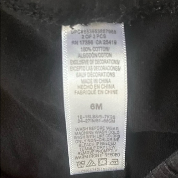 Carter’s pajamas Set of two Black and Camo embroidered baby boy’s 6 Mo cotton - Picture 6 of 8